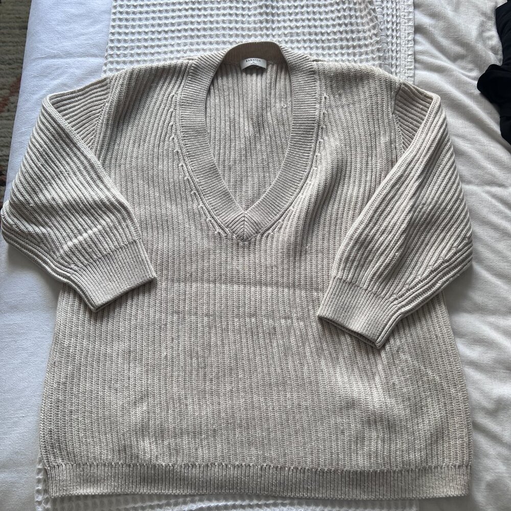 Aritzia Babaton V-Neck Roger Sweater - Picture 6 of 12